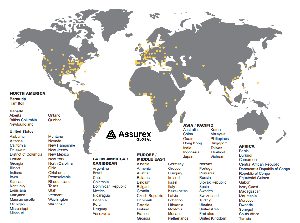 assurax global map