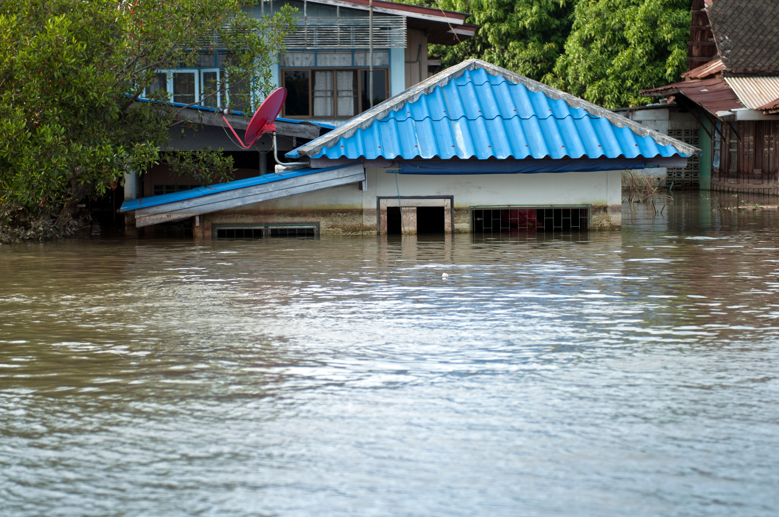 flooded home